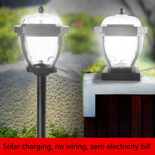 Load image into Gallery viewer, 2 LED Solar Waterproof Outdoor Garden Light, Style:, White Light-Lawn Lamp, Warm Light-Lawn Lamp, White Light-Column Cap, Warm Light-Column Cap