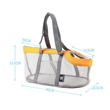Load image into Gallery viewer, Pttie Baggie Panoramic Breathable Dog Outing Handbag, 0901A Grey + Black, 0901B Grey + Blue, 0901C Grey + Orange