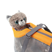 Load image into Gallery viewer, Pttie Baggie Panoramic Breathable Dog Outing Handbag, 0901A Grey + Black, 0901B Grey + Blue, 0901C Grey + Orange