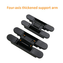 Load image into Gallery viewer, Three-Dimensional Adjustable Cross Hinge Folding Door Concealed Hinge, No. 1 Sand Silver 40kg, No. 2 Sand Silver 60kg, No. 3 Sand Silver 80kg, No. 4 Sand Silver 80kg, No. 5 Sand Silver 120kg, No. 1 Dumb Black 40kg, No. 2 Dumb Black 60kg                ...