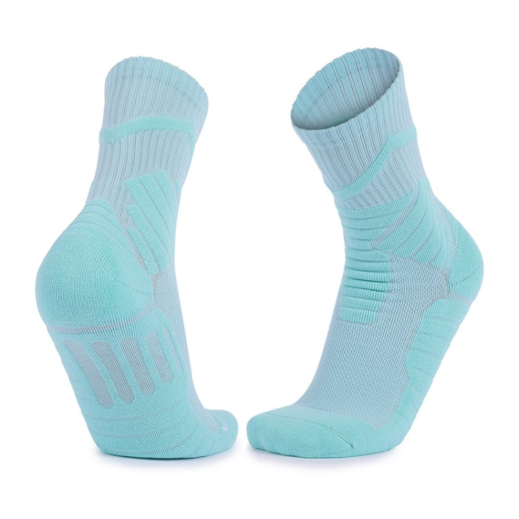 Men Basketball Socks Shock Absorption Mid-Tube Sports Socks