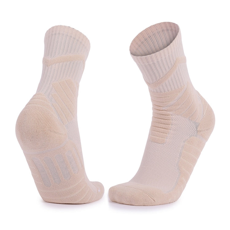 Men Basketball Socks Shock Absorption Mid-Tube Sports Socks