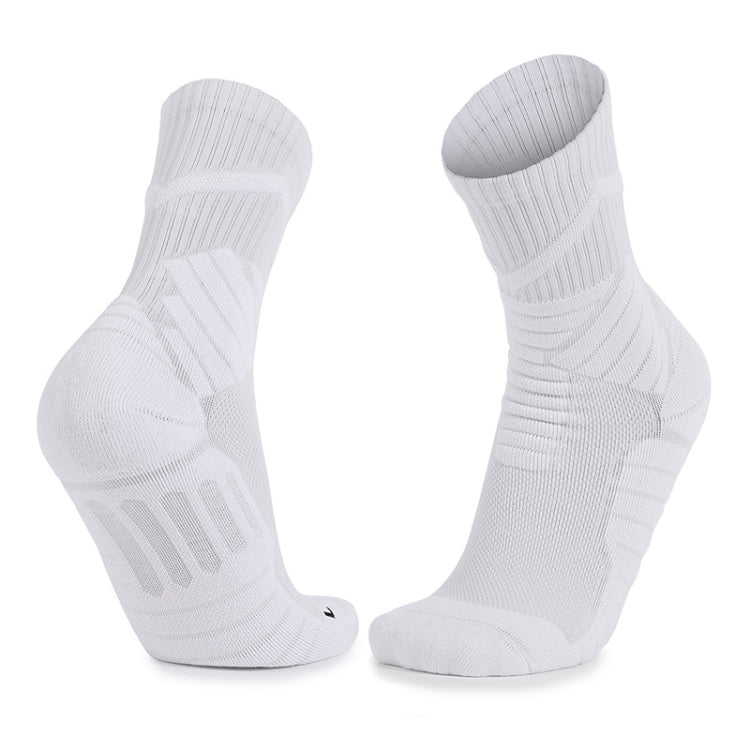 Men Basketball Socks Shock Absorption Mid-Tube Sports Socks