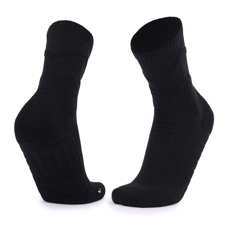 Men Basketball Socks Shock Absorption Mid-Tube Sports Socks