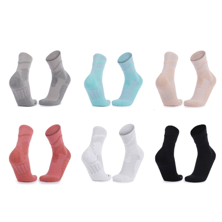 Men Basketball Socks Shock Absorption Mid-Tube Sports Socks