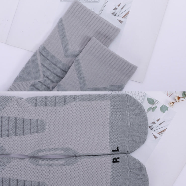 Men Basketball Socks Shock Absorption Mid-Tube Sports Socks