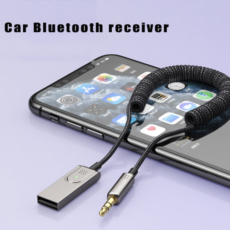 BY301 AUX Car Bluetooth 5.0 Receiver Mobile Call Bluetooth Adapter, BY301