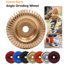 Load image into Gallery viewer, Woodworking Sanding Plastic Stab Discs Hard Round Grinding Wheels For Angle Grinders, 100mm Rose Gold Curved, 100mm Black Curved, 100mm Wine Red Curved, 100mm Orange Curved, 100mm Silver Curved, 100mm Red Curved, 100mm Blue Curved, 100mm Golden Curved ...
