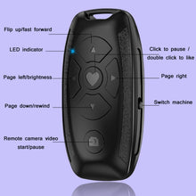 Load image into Gallery viewer, S86 Car Key Shape Multifunctional Bluetooth Selfie Video Remote Control, S86 Black, S86 White, S86 Pink