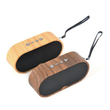 Load image into Gallery viewer, F3 Retro Wood-Grain Mini Bluetooth Speaker Support TF Card, Dark Grain, Shallow Grain