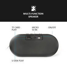 Load image into Gallery viewer, F3 Retro Wood-Grain Mini Bluetooth Speaker Support TF Card, Dark Grain, Shallow Grain
