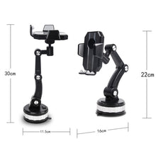 Load image into Gallery viewer, X-0566 Big Suction Cup Car Phone Holder Center Console Phone Holder, X-0566 Black Gray, X-0566 Black Green