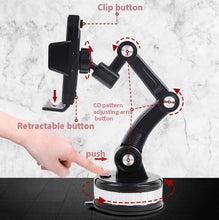 Load image into Gallery viewer, X-0566 Big Suction Cup Car Phone Holder Center Console Phone Holder, X-0566 Black Gray, X-0566 Black Green