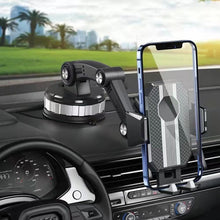 Load image into Gallery viewer, X-0566 Big Suction Cup Car Phone Holder Center Console Phone Holder, X-0566 Black Gray, X-0566 Black Green