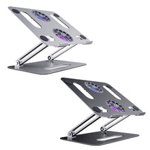 Load image into Gallery viewer, BONERUY P43F Aluminum Alloy Folding Computer Stand Notebook Cooling Stand, Silver, Grey, Silver with Type-C Cable, Gray with Type-C Cable