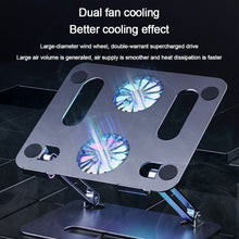 Load image into Gallery viewer, BONERUY P43F Aluminum Alloy Folding Computer Stand Notebook Cooling Stand, Silver, Grey, Silver with Type-C Cable, Gray with Type-C Cable