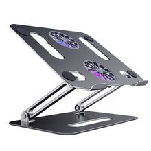 Load image into Gallery viewer, BONERUY P43F Aluminum Alloy Folding Computer Stand Notebook Cooling Stand, Silver, Grey, Silver with Type-C Cable, Gray with Type-C Cable