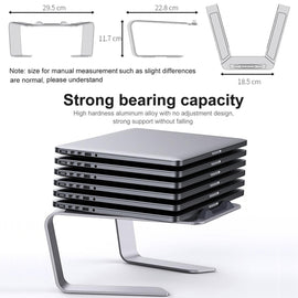 BONERUY P49 Aluminium Alloy Heat-Dissipating Notebook Holder Storage Heightened Holder