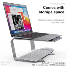 Load image into Gallery viewer, BONERUY P49 Aluminium Alloy Heat-Dissipating Notebook Holder Storage Heightened Holder