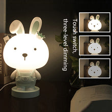 Load image into Gallery viewer, 3W Cartoon Crown Pet USB Touch Control Night Light, Rabbit Pink, Rabbit Gray, Rabbit Light Blue, Bear Pink, Bear Gray, Bear Coffee, Cow Pink, Cow Coffee, Cow Green, Tiger Pink, Tiger Coffee, Tiger Green