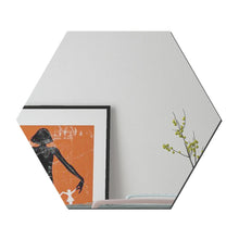 Load image into Gallery viewer, Ym300 16 PCS / Set Home Personal Wall Stickers DIY Acrylic Wall Decorative Mirror, Hexagon Black, Hexagon Silver, Hexagon Gold, Quartet Black, Quartet Silver, Quartet Gold, Triangle Black, Triangle Silver, Triangle Gold