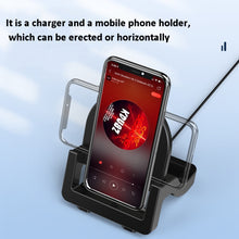 Load image into Gallery viewer, KH-18 15W Vertical Wireless Fast Charger with Phone Holder, Black, White