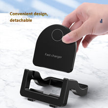 Load image into Gallery viewer, KH-18 15W Vertical Wireless Fast Charger with Phone Holder, Black, White