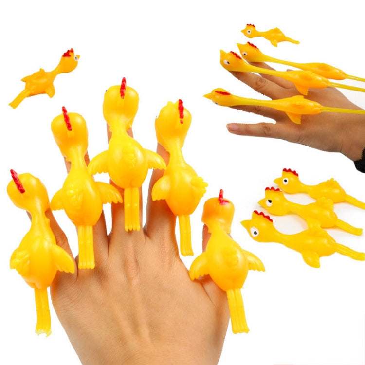 10 PCS Stretching Finger Ejection Turkey Sticky Tricky Toy