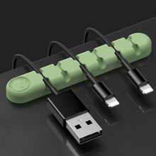 Load image into Gallery viewer, 6 Holes Bear Silicone Desktop Data Cable Organizing And Fixing Device, 6 Holes