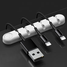 Load image into Gallery viewer, 6 Holes Bear Silicone Desktop Data Cable Organizing And Fixing Device, 6 Holes