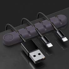 Load image into Gallery viewer, 6 Holes Bear Silicone Desktop Data Cable Organizing And Fixing Device, 6 Holes