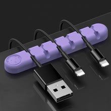 Load image into Gallery viewer, 6 Holes Bear Silicone Desktop Data Cable Organizing And Fixing Device, 6 Holes