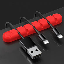Load image into Gallery viewer, 6 Holes Bear Silicone Desktop Data Cable Organizing And Fixing Device, 6 Holes