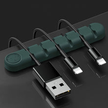 Load image into Gallery viewer, 6 Holes Bear Silicone Desktop Data Cable Organizing And Fixing Device, 6 Holes
