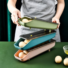 Load image into Gallery viewer, Automatically Fill The Egg Storage Box Refrigerator Fresh-Keeping Box, 1 Layers Green, 1 Layers  Blue, 1 Layers Pink