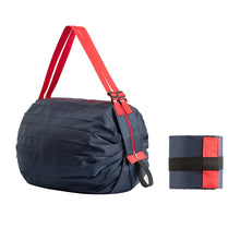 Load image into Gallery viewer, Shopping Bag Foldable Travel Shoulder Portable Bag, Navy, Pink Colorful, Black Leopard, Rhombus Pattern, Big Flower Pattern