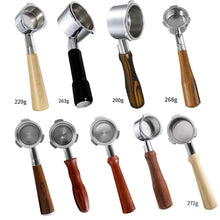 Load image into Gallery viewer, DL-1 Zinc Alloy Coffee Maker Bottomless Handle For Dongling, Style:, Beech Two Coils, Plastic, Black Rosewood, Red Gem, Black Rosewood Buckle, Red Gem Curved, Red Rosewood Straight, Red Gem Without Buckle, Bamboo Without Buckle