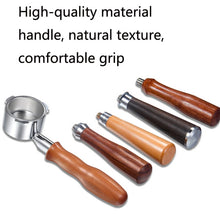Load image into Gallery viewer, DL-1 Zinc Alloy Coffee Maker Bottomless Handle For Dongling, Style:, Beech Two Coils, Plastic, Black Rosewood, Red Gem, Black Rosewood Buckle, Red Gem Curved, Red Rosewood Straight, Red Gem Without Buckle, Bamboo Without Buckle