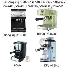Load image into Gallery viewer, DL-1 Zinc Alloy Coffee Maker Bottomless Handle For Dongling, Style:, Beech Two Coils, Plastic, Black Rosewood, Red Gem, Black Rosewood Buckle, Red Gem Curved, Red Rosewood Straight, Red Gem Without Buckle, Bamboo Without Buckle