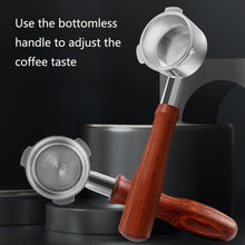 Load image into Gallery viewer, DL-1 Zinc Alloy Coffee Maker Bottomless Handle For Dongling, Style:, Beech Two Coils, Plastic, Black Rosewood, Red Gem, Black Rosewood Buckle, Red Gem Curved, Red Rosewood Straight, Red Gem Without Buckle, Bamboo Without Buckle