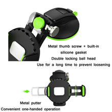 Load image into Gallery viewer, Car Diamond Suction Cup Mobile Phone Holder, Green, Black