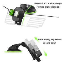 Load image into Gallery viewer, Car Diamond Suction Cup Mobile Phone Holder, Green, Black