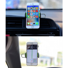 Load image into Gallery viewer, Car Diamond Suction Cup Mobile Phone Holder, Green, Black