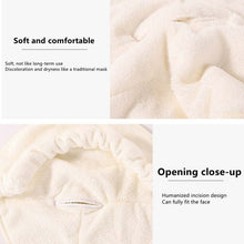 Load image into Gallery viewer, Hot and Cold Compress Facial Towel Face Mask,Style:, Single Hole Without Straps, Single Hole With Straps, Three Holes With Straps