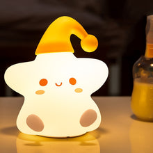 Load image into Gallery viewer, Silicone Star Colorful Bedside Night Light, Spec:, Touch Sensor, Remote Control