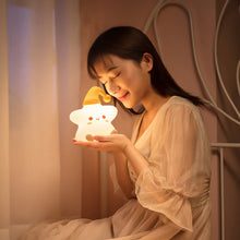 Load image into Gallery viewer, Silicone Star Colorful Bedside Night Light, Spec:, Touch Sensor, Remote Control