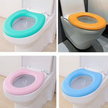 Load image into Gallery viewer, EVA Thermal Adhesive Toilet Seat Washer, Green, Blue, Pink