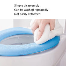 Load image into Gallery viewer, EVA Thermal Adhesive Toilet Seat Washer, Green, Blue, Pink
