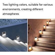 Load image into Gallery viewer, 6 LED Solar Stainless Steel Stair Ladder Lamp Wall Light, 6 LED / 1 PC