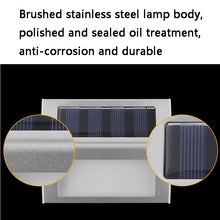Load image into Gallery viewer, 6 LED Solar Stainless Steel Stair Ladder Lamp Wall Light, 6 LED / 1 PC